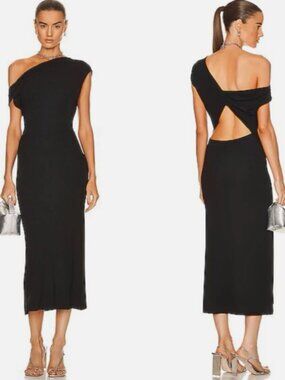 IRO Paris “Pilar” Black Maxi Dress – Size 36 (US Small / 4)